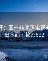 谜团解开：国产4k高清电视的真相浮出水面 · 秘密692