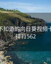 你可能不知道的向日葵视频十件事 · 排行562