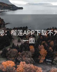 独家揭秘：榴莲APP下载不为人知的一面