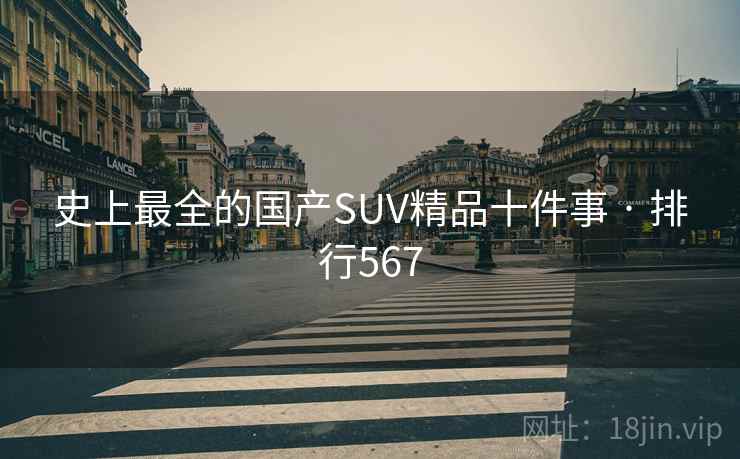史上最全的国产SUV精品十件事 · 排行567